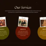 Our services slide for google slides Autumn presentation template