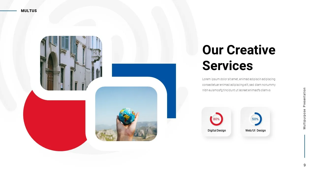 Our services slide for multipurpose presentation theme for google slides