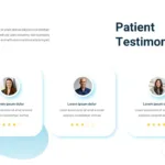 Patient testimonials slide for medical google slides themes