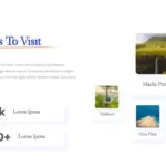 Places to visit theme slide for Travel google slides template