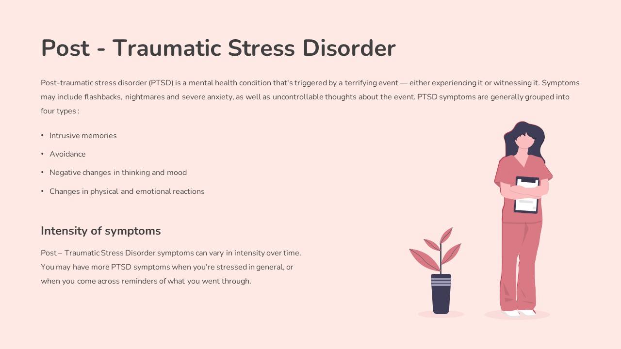 Post traumatic stress disorder slide for free mental health slides template for google slides