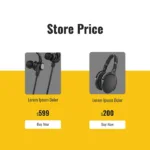 Product Store Pricing Details Slide for Google Slides New Product Pitch Presentation Template