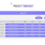 Project plan google slides template project timesheet slide