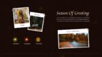 Season of greeting slide for Autumn google slides template