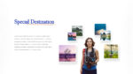Special destination slide with images for Travel brochure google slides template