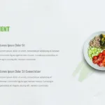 Special dish preparation slide with ingredient details for Google slides organic food presentation template