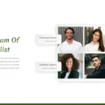 Specialist Team Introduction Slide of Nature Slides Template for Google Slides