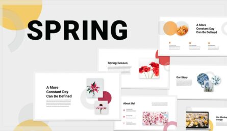 Spring Season Google Slides Template Cover Slide