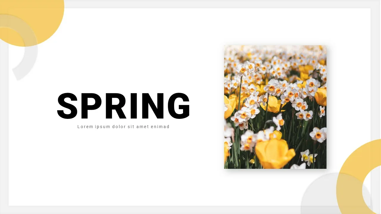 Spring Season Google Slides Template Title Slide