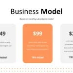 Subscription plans available slide for free tech google slides template