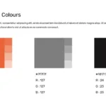 Supporting colours selection slide in Free google slides brand presentation template