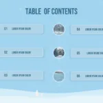 Table of Contents Slide of Free Winter Theme Google Slides