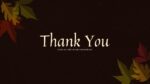 Thank you slide for Autumn google slides template