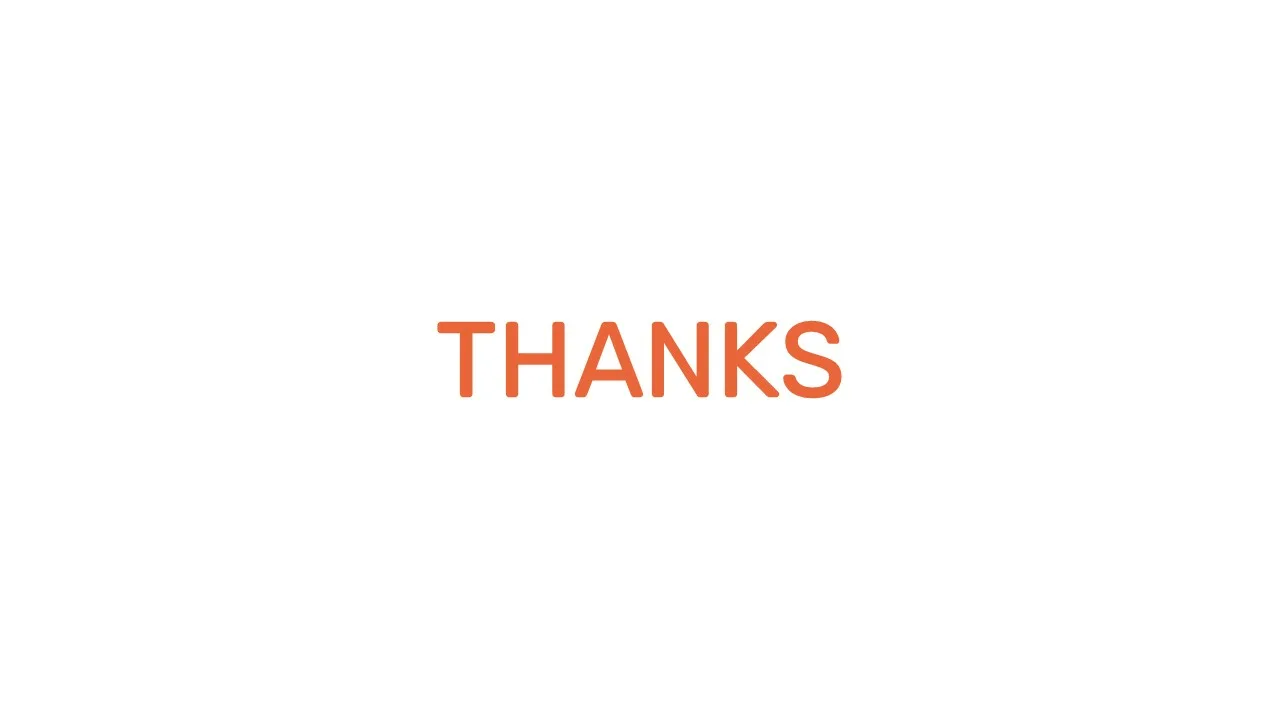 Thank you slide for Free Branding presentation template for google slides