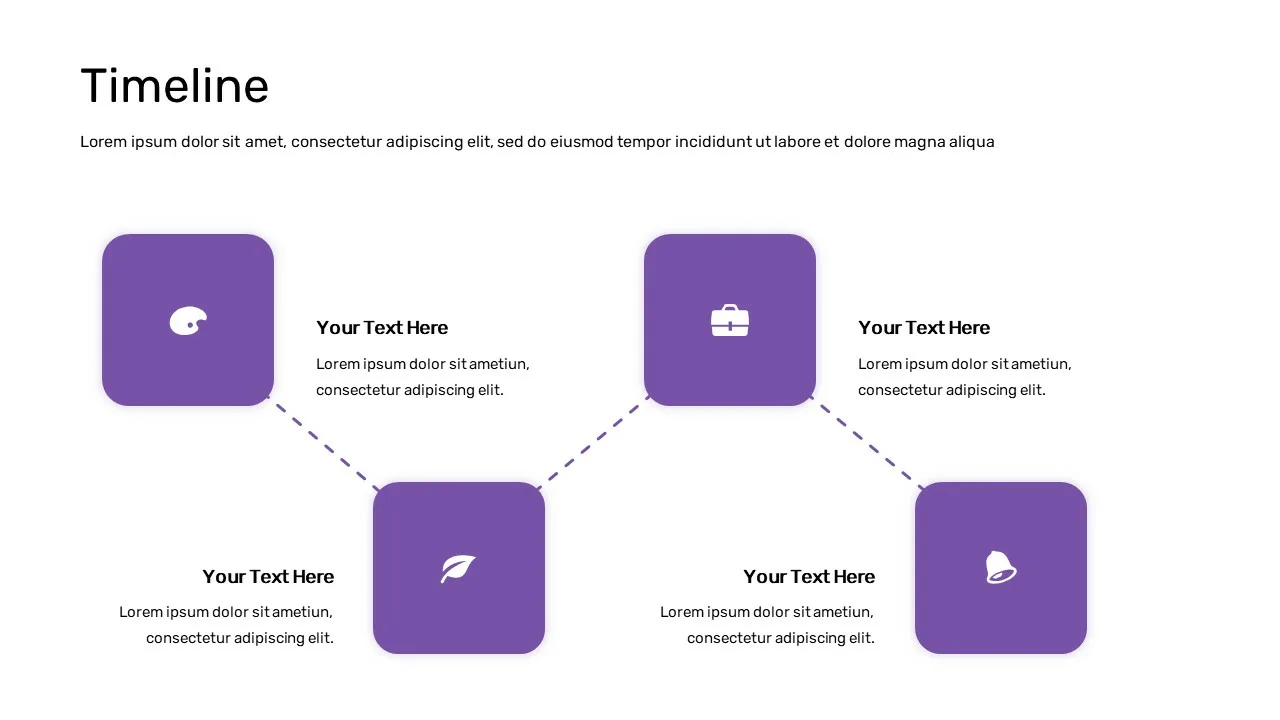 Timeline Slide of Free Universal Basic Income Presentation Template for Google Slides