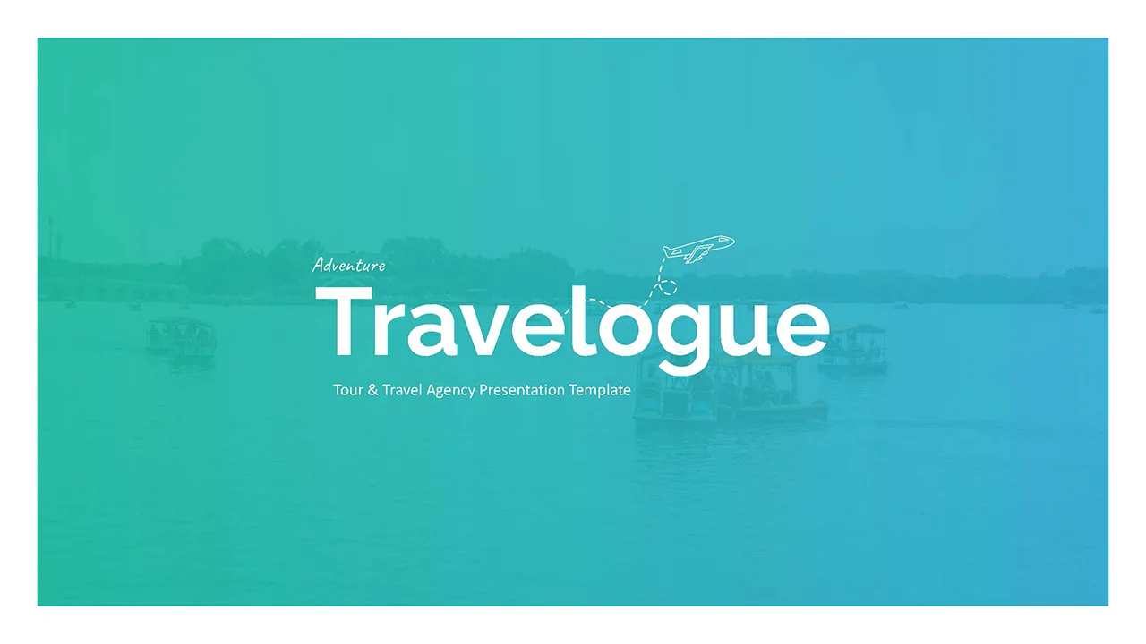 Welcome slide in free travel google slides templates