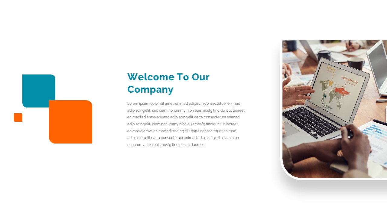 Welcome to our company slide of modern google slides templates