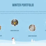 Winter Portfolio Slide of Free Winter Google Slides Template