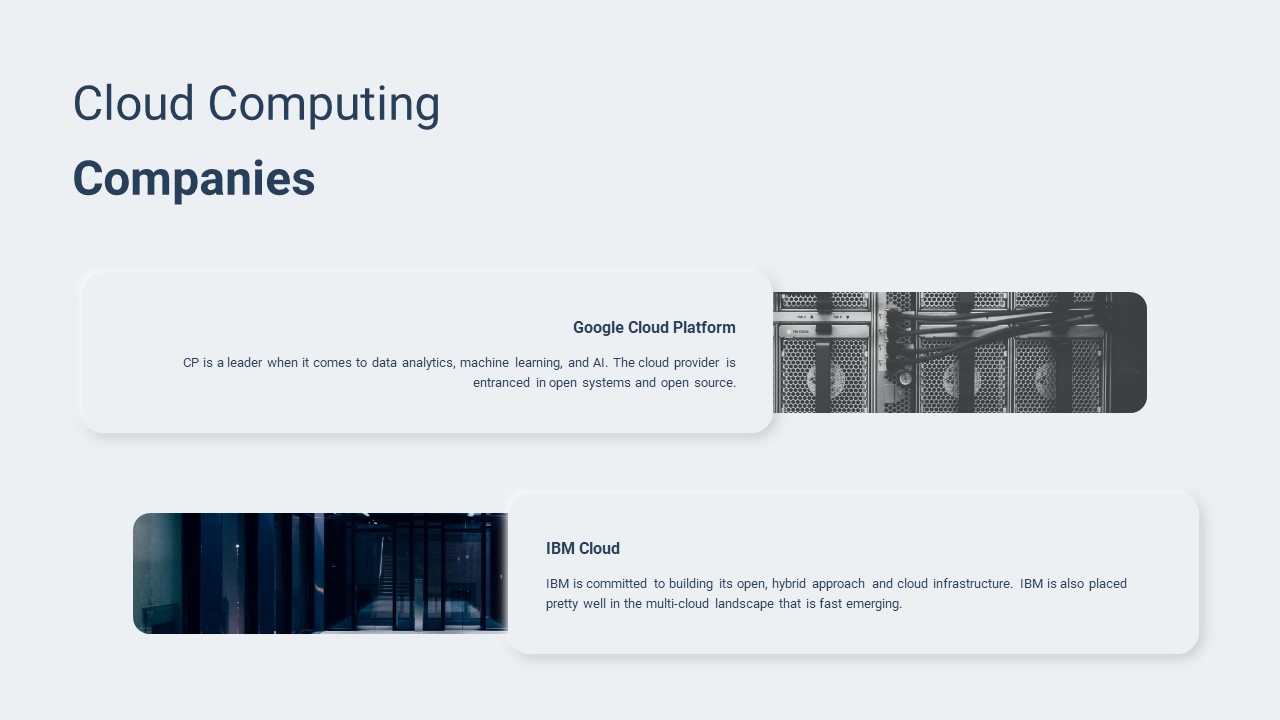 cloud computing service companies template for google slides