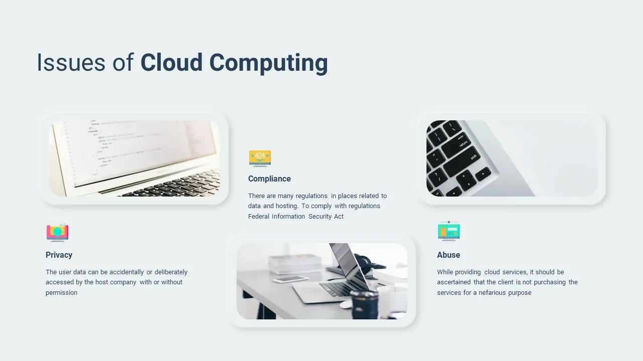 issues of cloud computing template for google slides