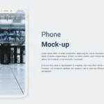 phone mockup template in cloud computing google slides theme