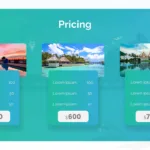 pricing details slide for Free Travel google slides theme templates