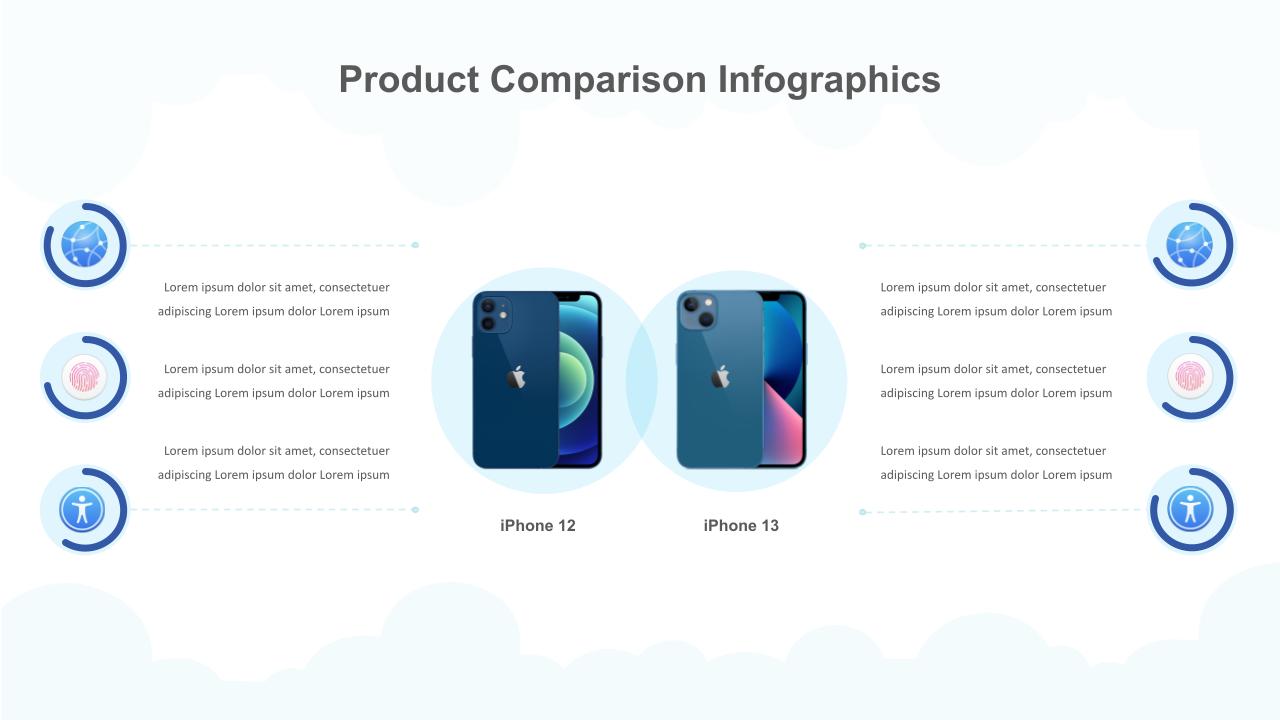 2 Products Comparison Ppt Template