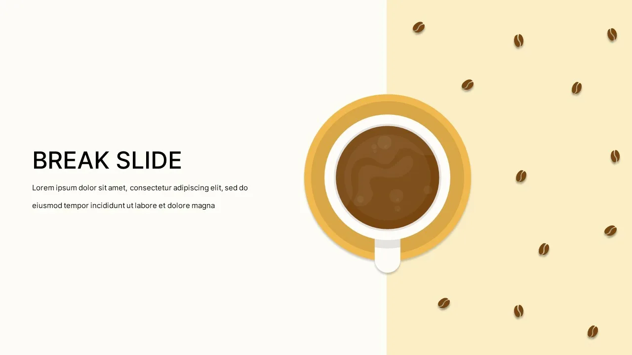 Break Slide Infographic Template for Google Slides