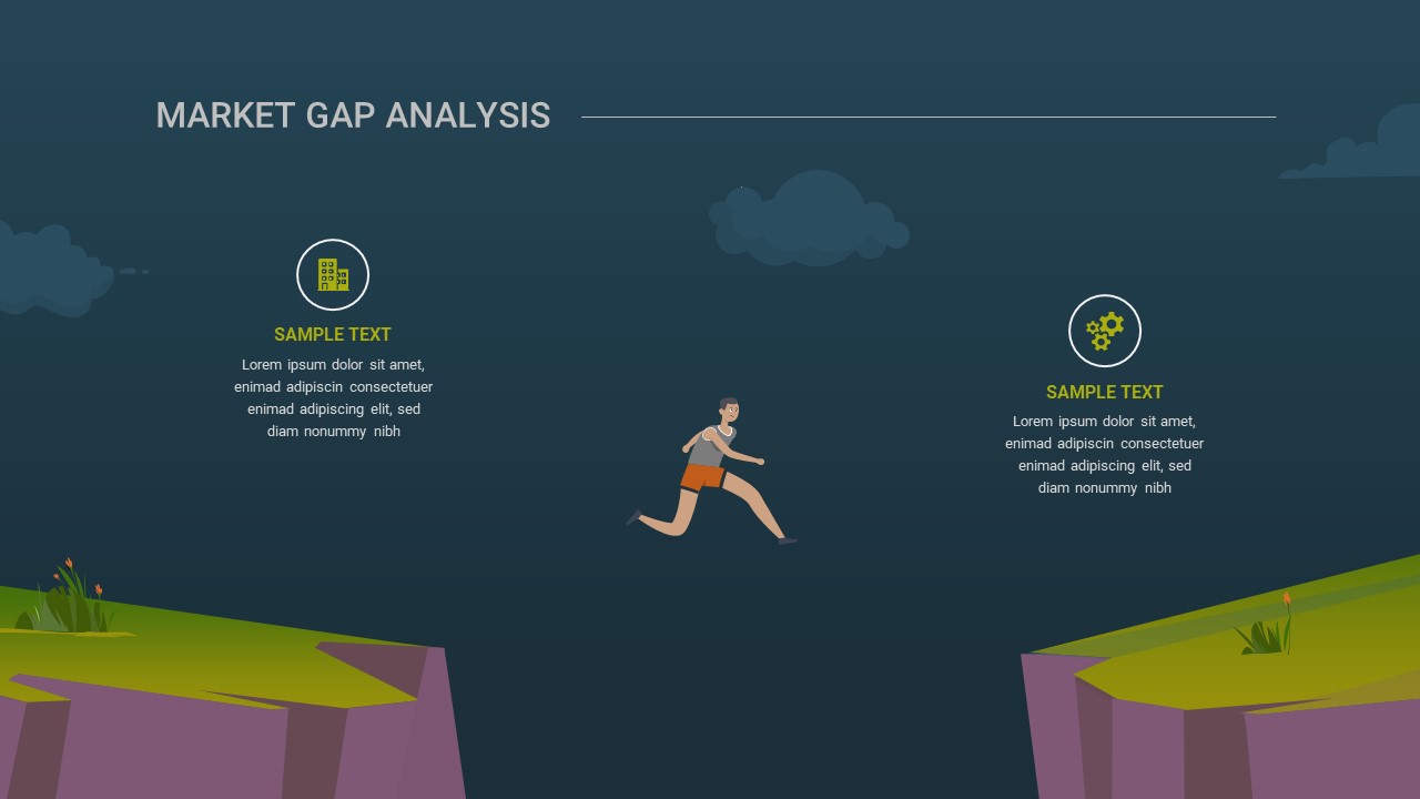 Creative Gap Analysis Slides with Infographics