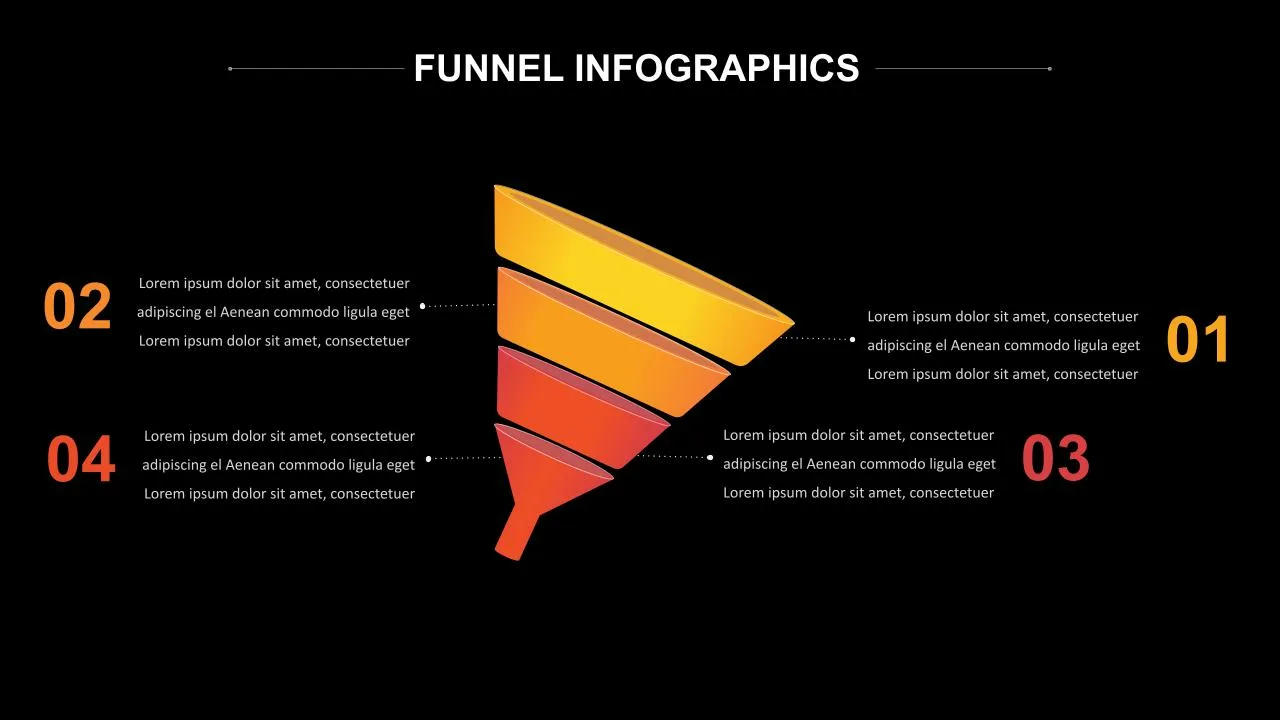 Google Slides Slanted Funnel Template