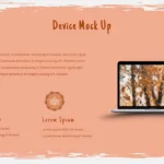 Laptop Mock-up Slide of Google Slides Fall Theme