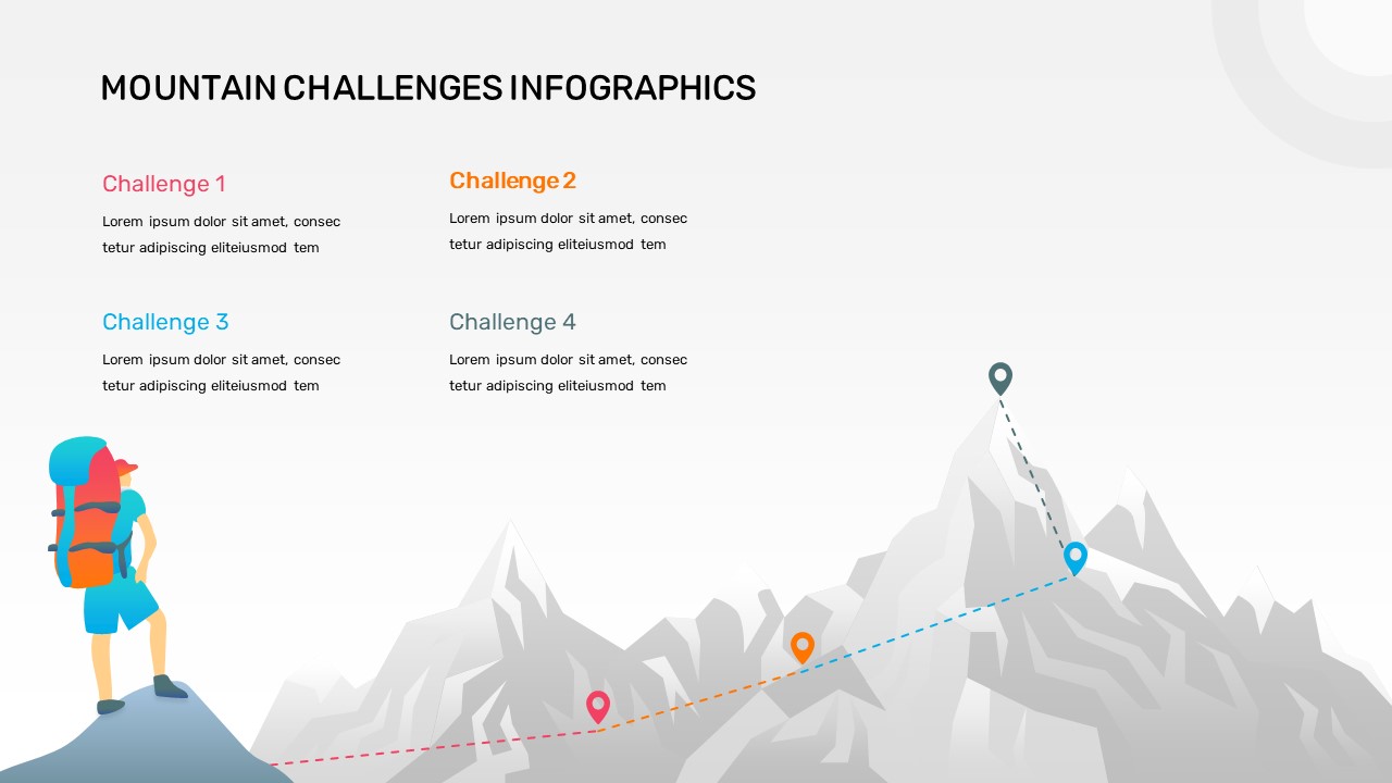 Mountain Challenge Powerpoint Template