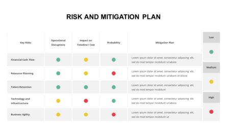 Risk and Mitigation Plan Slide for Presentation