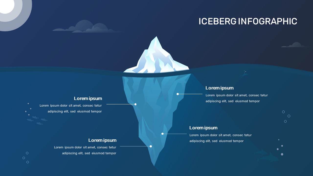 Simple Iceberg Template Slide for Presentation