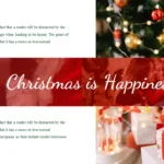 2 Column Free Christmas Presentation Background with Images