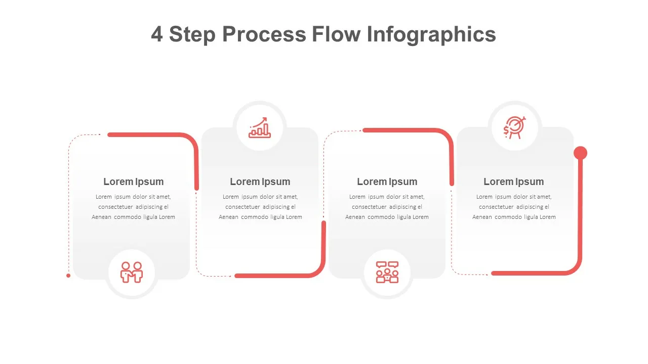 4 Step Infographic Process Flow Theme