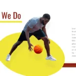 Aesthetic Free Basketball Infographic Template