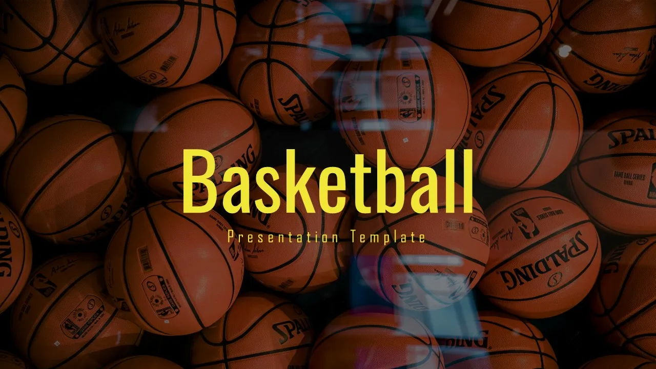 Basketball Google Slides Theme Title Slide