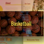 Basketball Template Free Presentation Slide Cover Slide