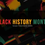 Black History Month Google Slides Template Cover Slide