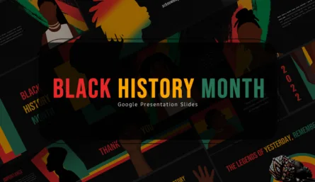 Black History Month Google Slides Template Cover Slide