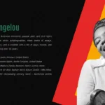 Black History Month Google Slides Theme with Image of Maya Angelou