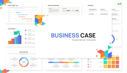 Business Case Google Slides Template Cover Slide