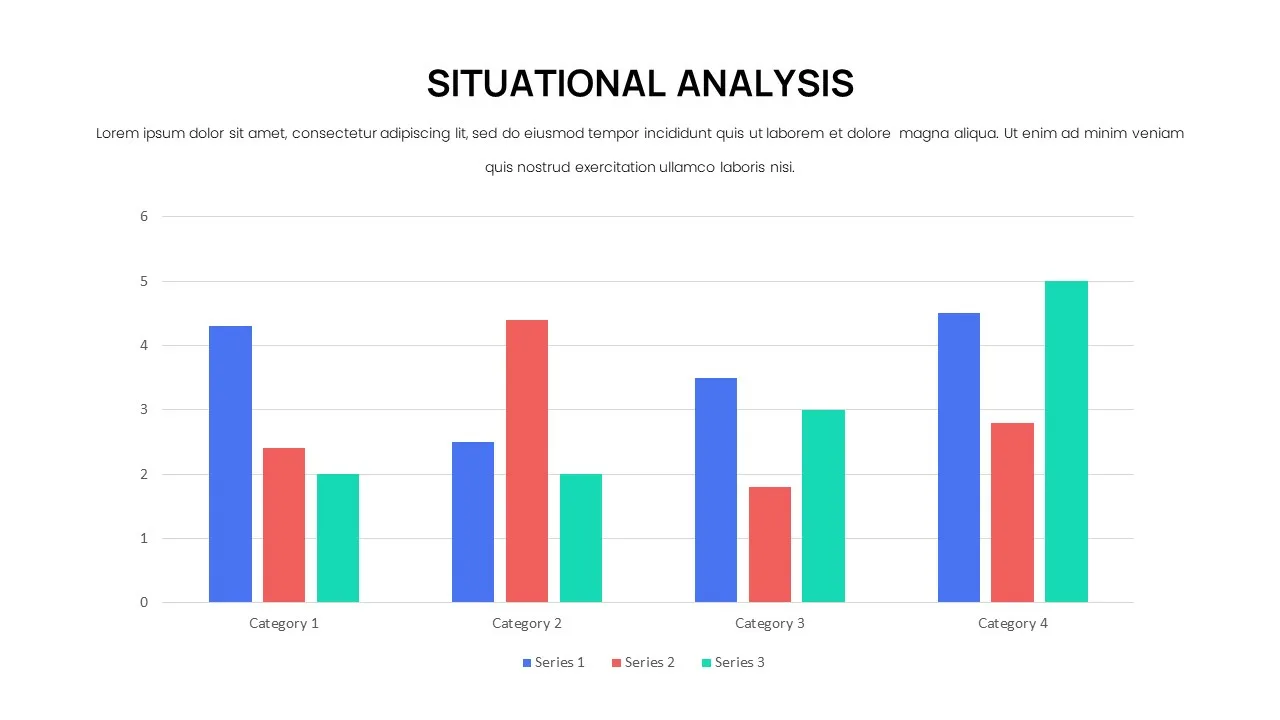 Business Case Presentation Template with Chart