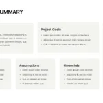 Business Case Study Templates Project Summary Slide