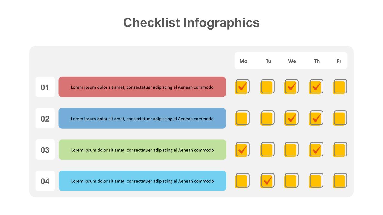 Checklist for Google Slides Presentation