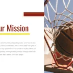 Company Mission Slide of Free Basketball Google Slides Theme