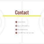 Contact Us Slide of Free Basketball Court Slide Background