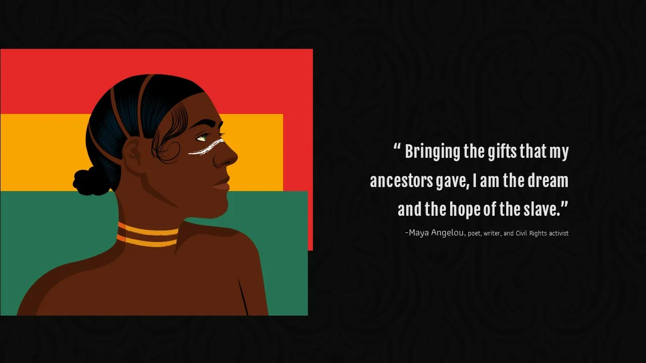 Cool Black History Month Google Slides for Presentation