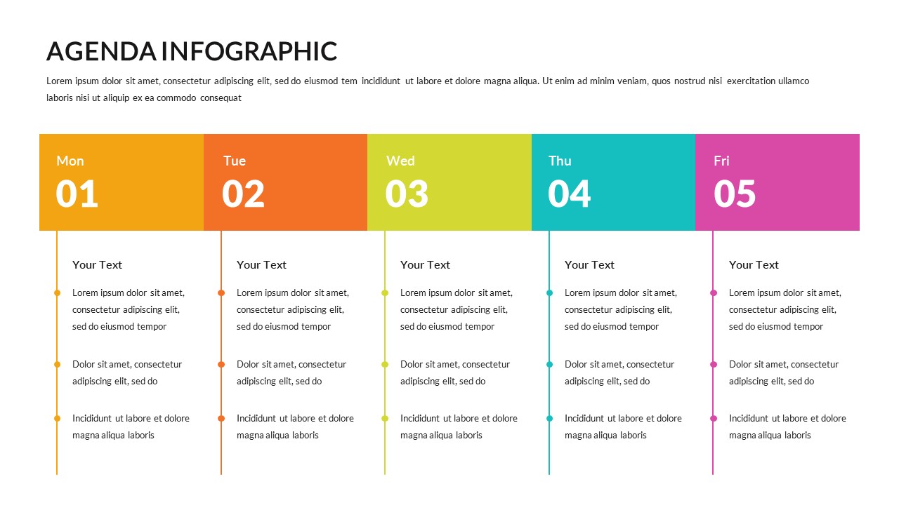 Creative Power Point Agenda Slide